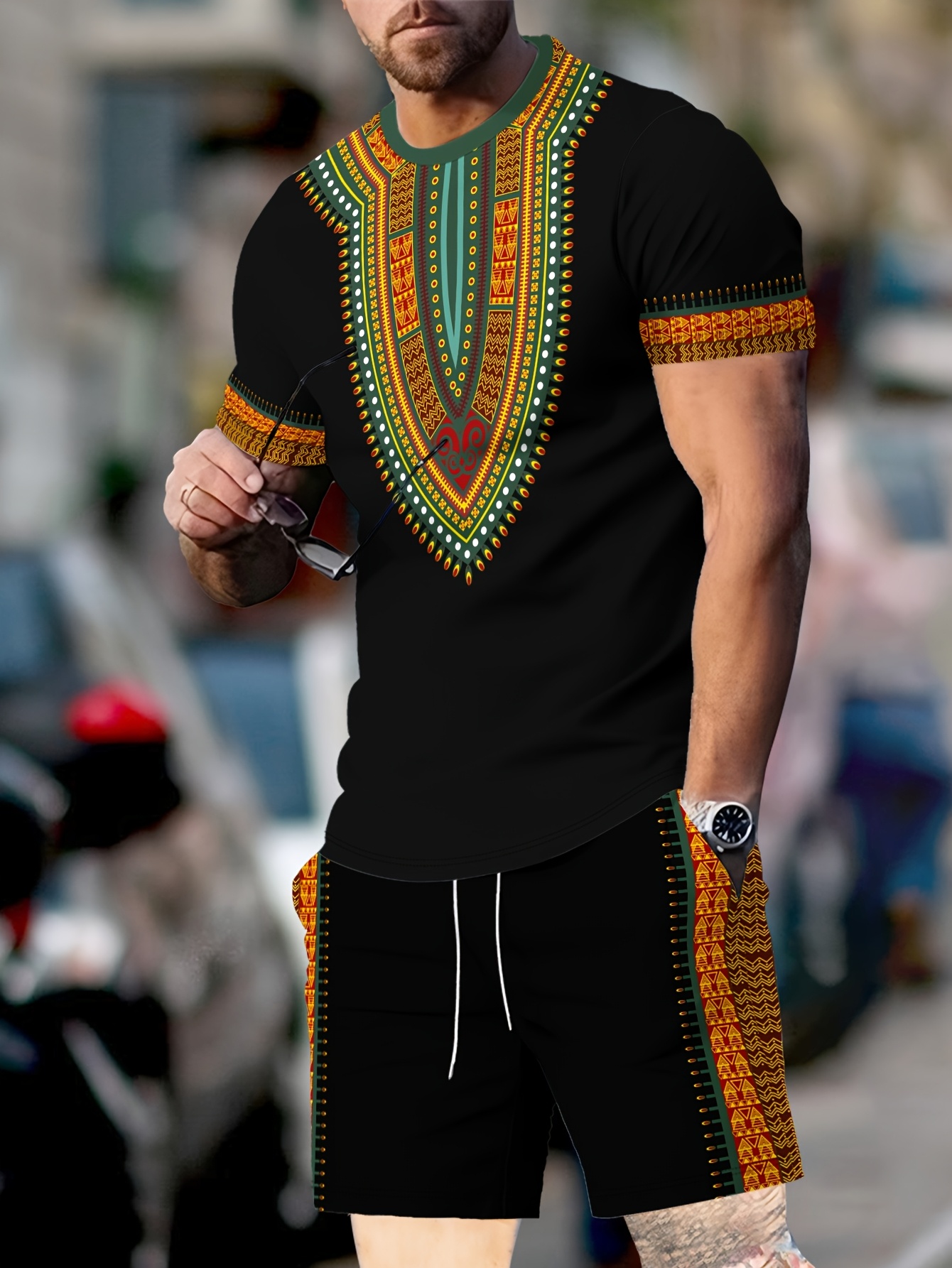New Men's Suits African Dashik – обзор и цена Summer Knit Clothing