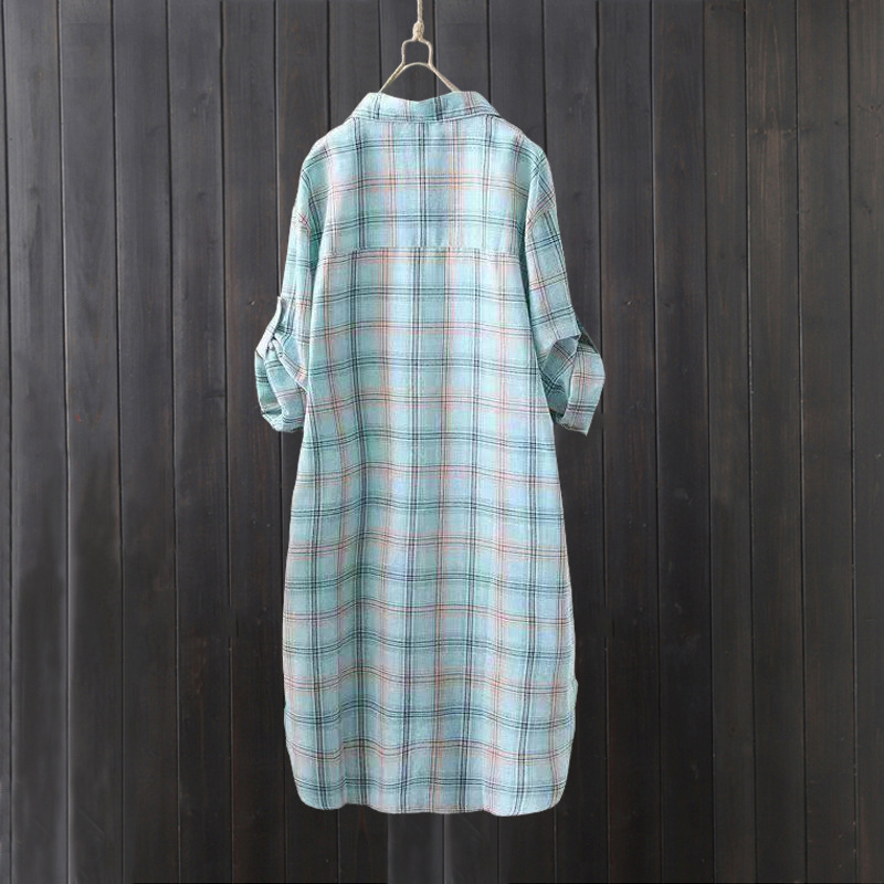 Plaid shirt women's summer lon – обзор и цена Summer Clothing Linen