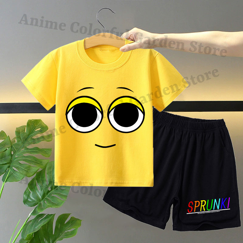 Sprunki 2pcs T-shirt and Short – обзор и цена Summer Clothing For Girls