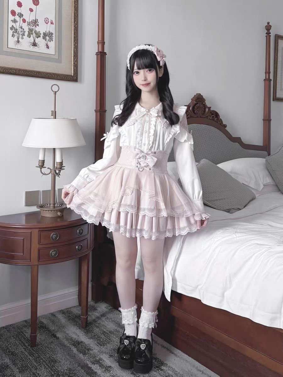 Harajuku Kawaii Skirt Sets Wom – обзор и цена Off Shoulder Blouse