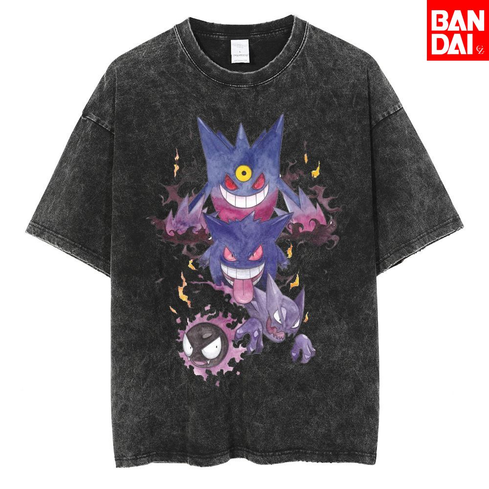 Pokemon Gastly Haunter Gengar  – обзор и цена Vintage Summer Clothing Men