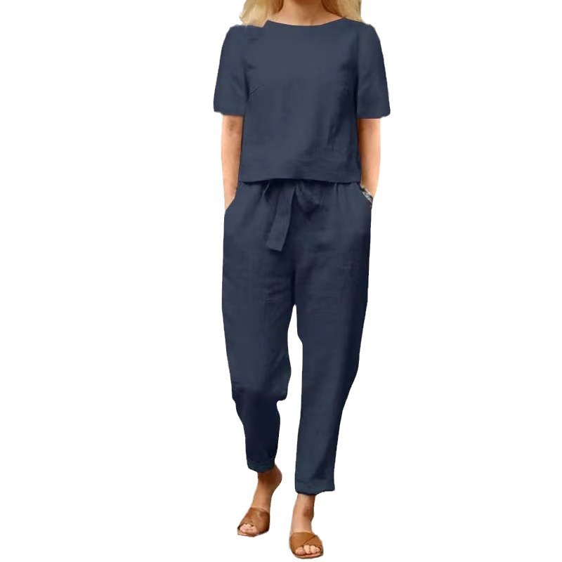 Casual Elegant Ladies 2 Piece  – обзор и цена Summer Linen Clothing For Women