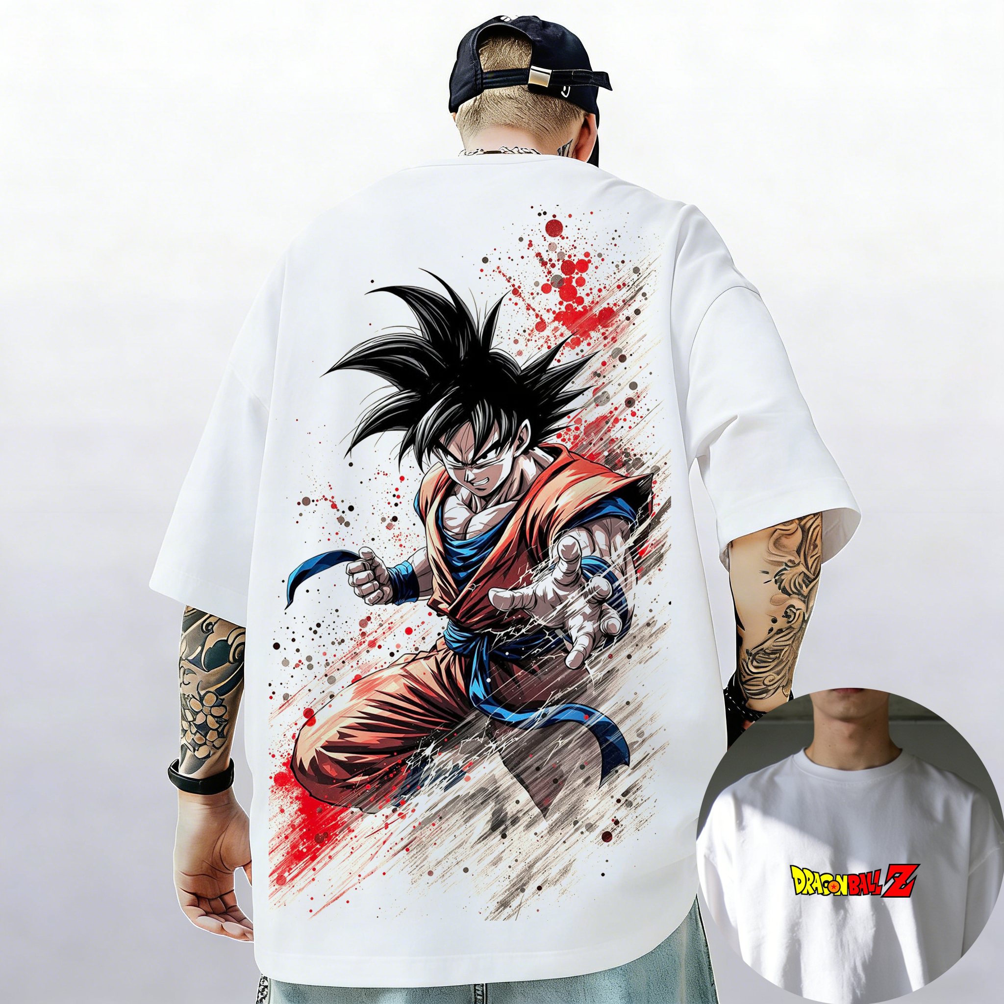 Dragon Ball Z Print Short Slee – обзор и цена Vintage Summer Clothing Men