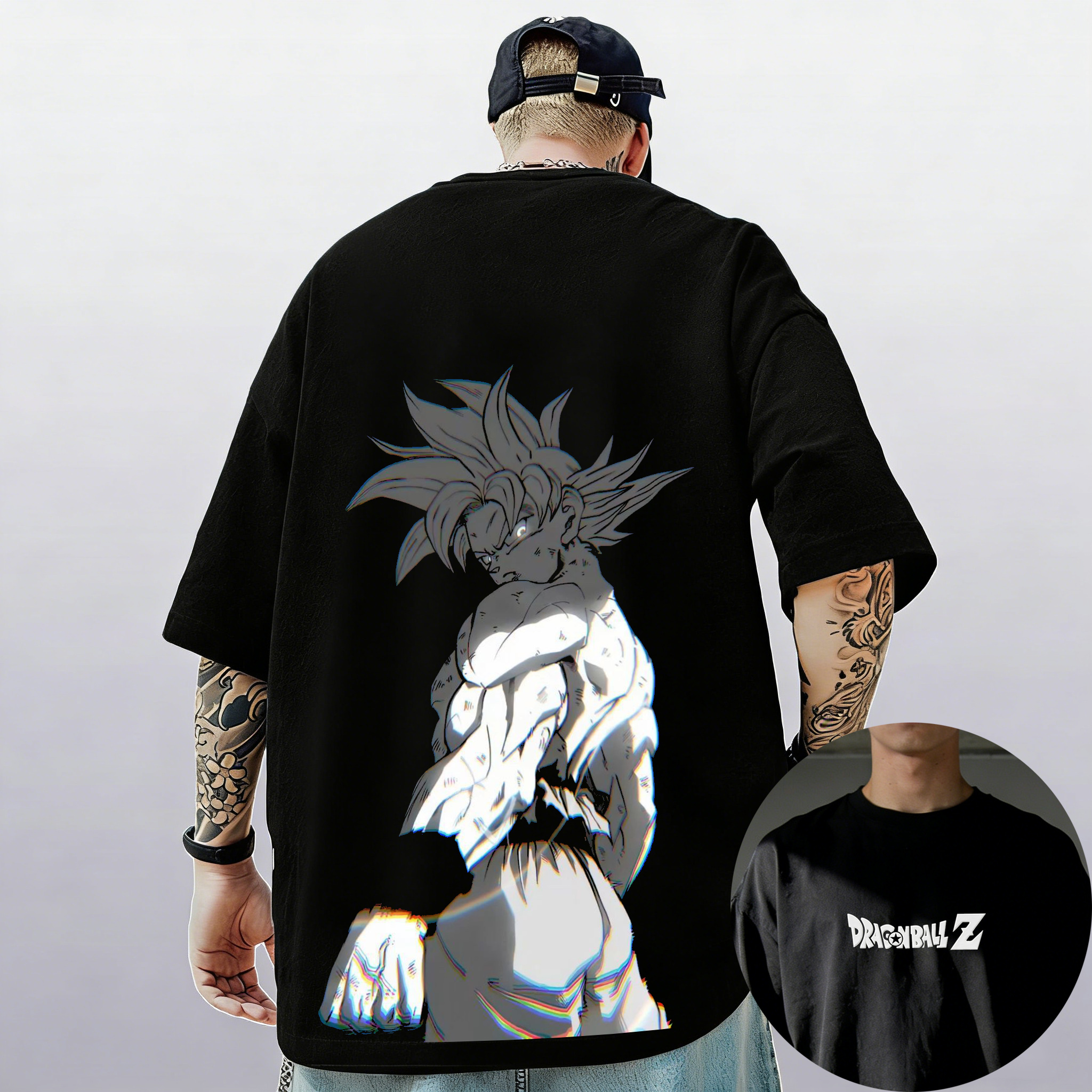 Dragon Ball Z Print Short Slee – обзор и цена Vintage Summer Clothing Men