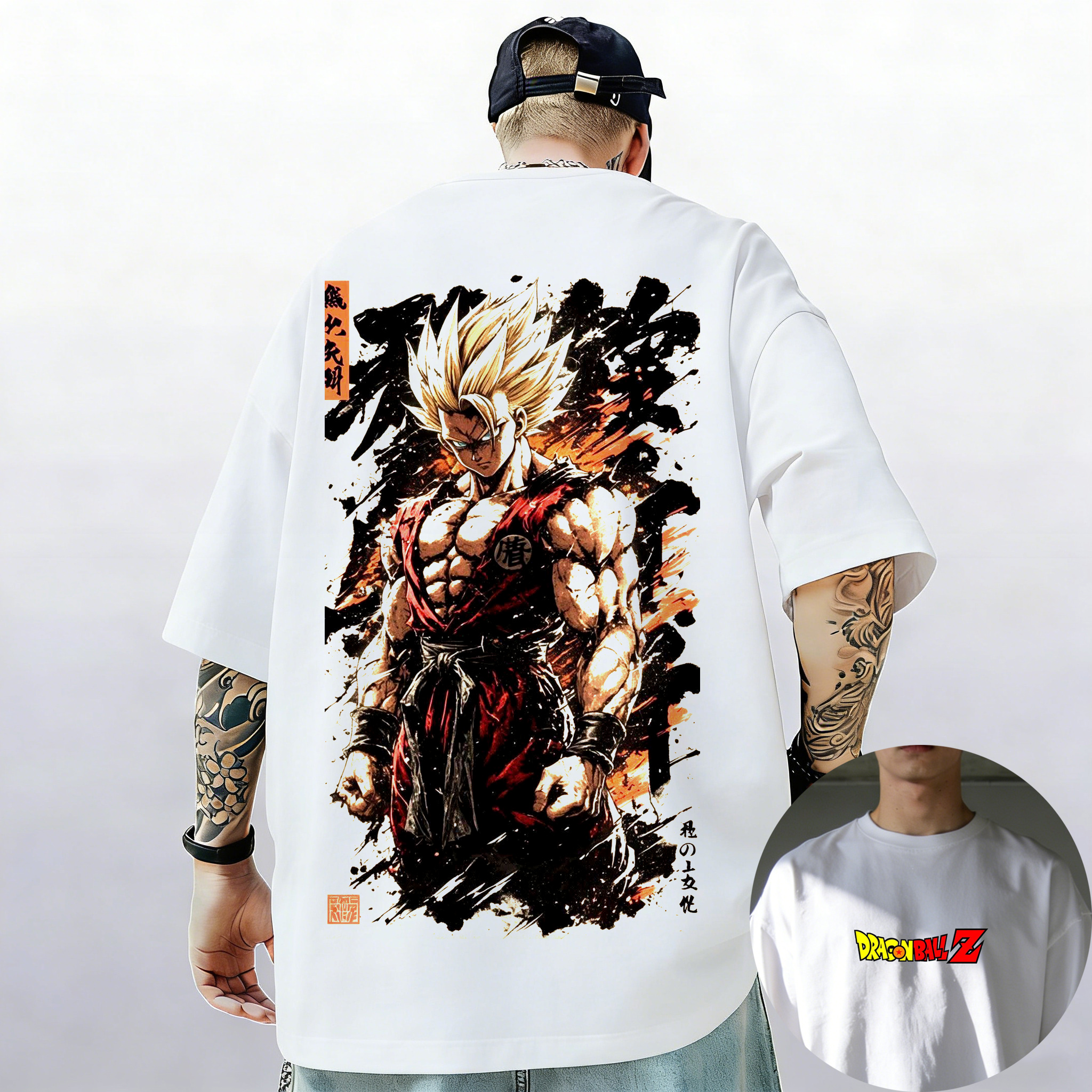 Dragon Ball Z Print Short Slee – обзор и цена Vintage Summer Clothing Men