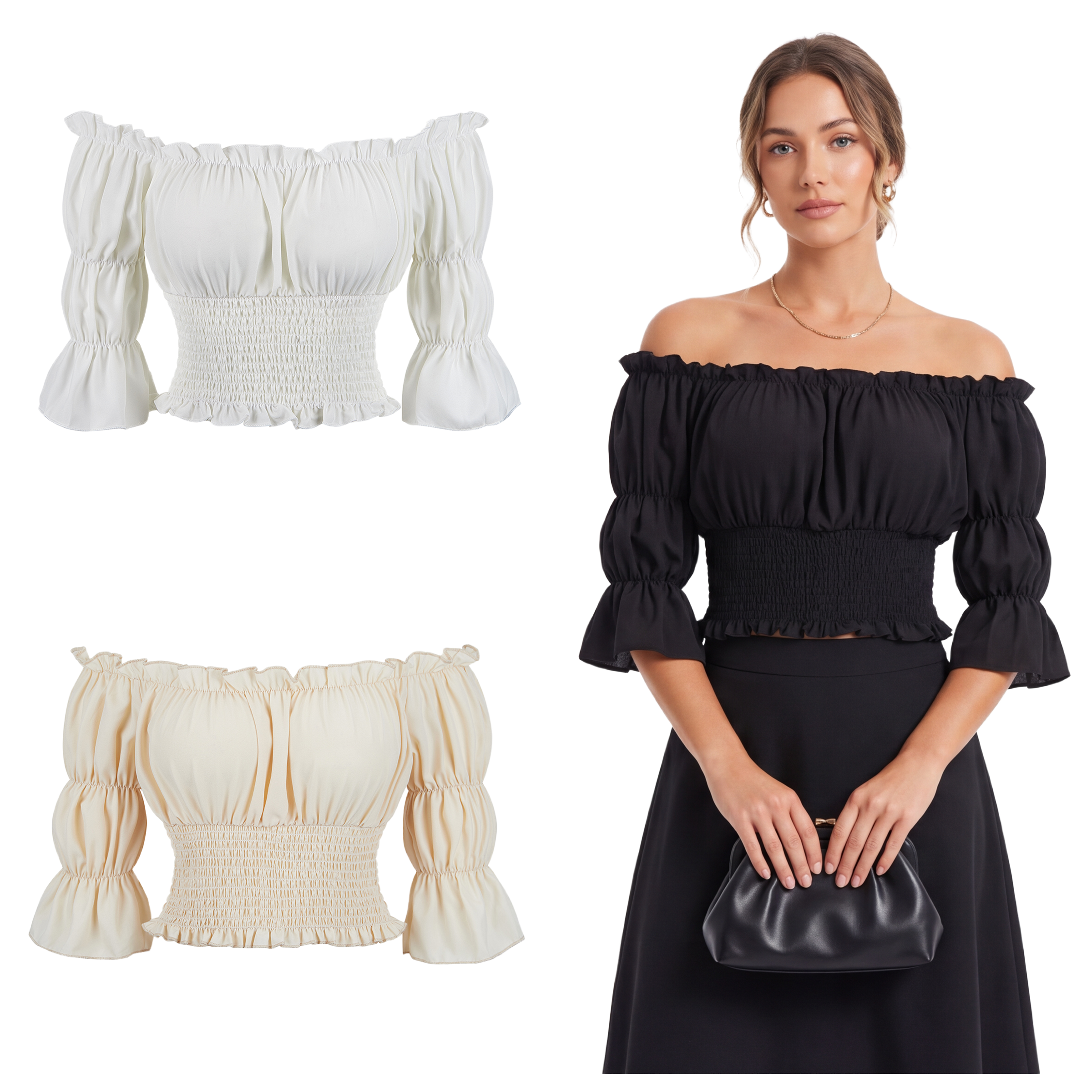 Renaissance Blouse Women Top w – обзор и цена Off Shoulder Blouse