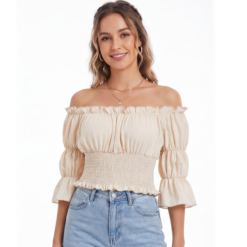 Renaissance Blouse Women Top w – обзор и цена Off Shoulder Blouse