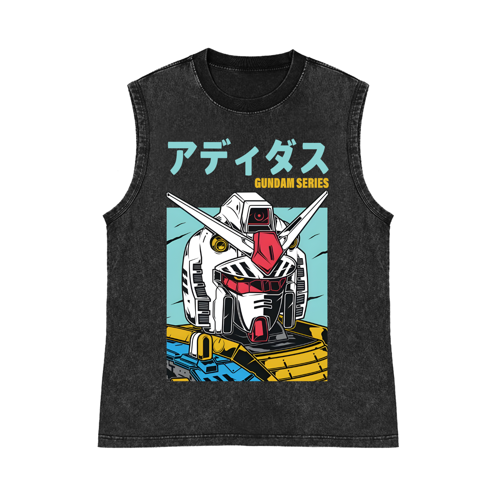 Oversized Anime Gundam Tank To – обзор и цена Vintage Summer Clothing Men