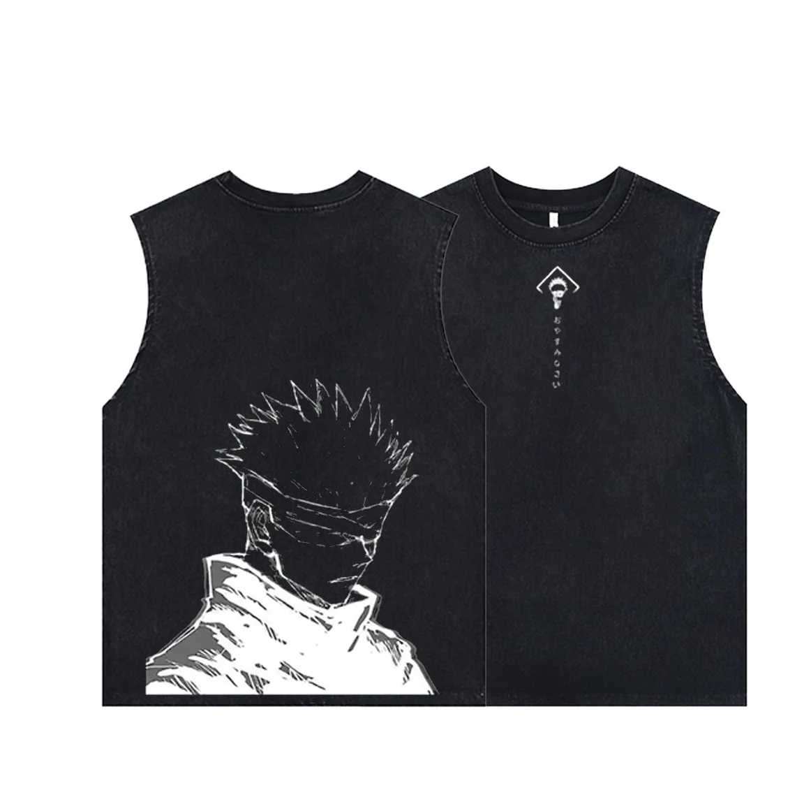 Men's Tank Tops Anime Gojo Sat – обзор и цена Vintage Summer Clothing Men