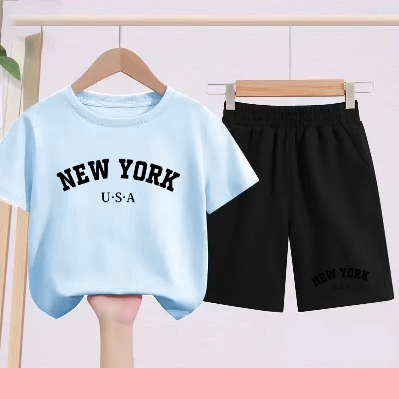Children's Summer T-shirt + Sh – обзор и цена Summer Clothing Images