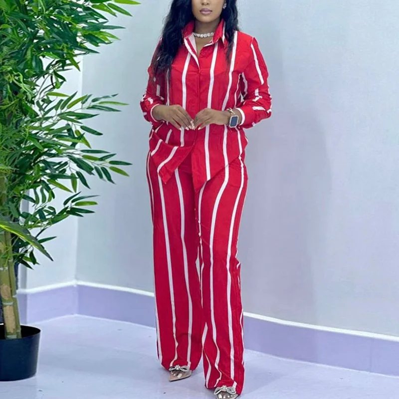 African Fashion Stripe Two Pie – обзор и цена Summer Linen Clothing For Women