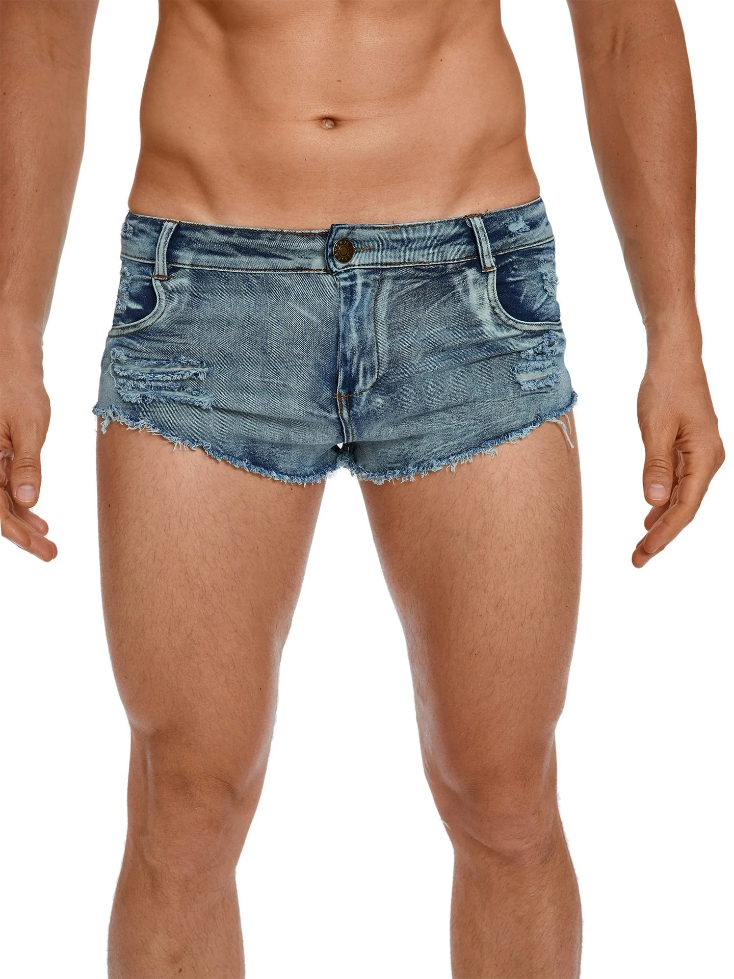 Men's Low Waist Jeans Shorts F – обзор и цена Vintage Summer Clothing Men