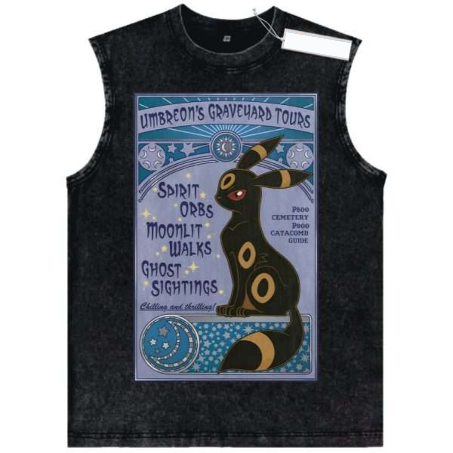 Vintage Washed Pokemon Tank To – обзор и цена Vintage Summer Clothing Men