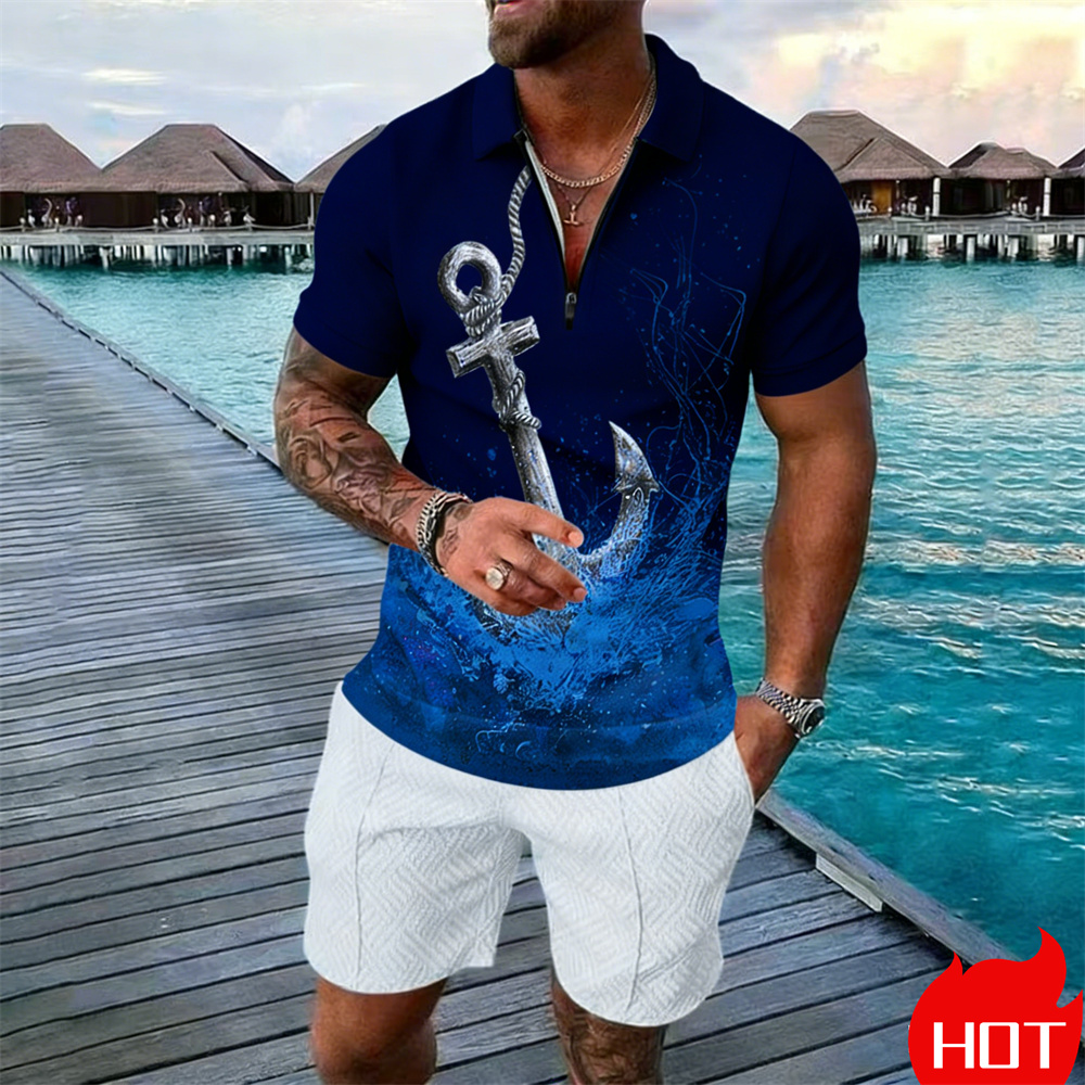 Summer man polo shirt set Vint – обзор и цена Vintage Summer Clothing Men