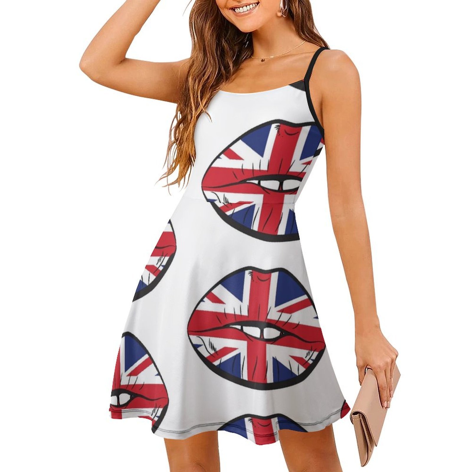 British Flag Fan Lips Uk Fan U – обзор и цена Summer Clothing Women Uk