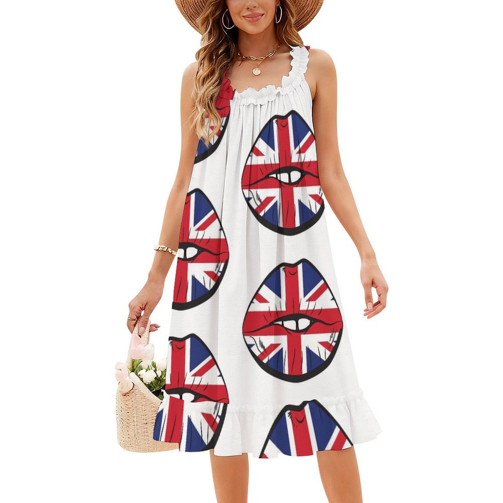 British Flag Fan Lips Uk Fan U – обзор и цена Summer Clothing Women Uk