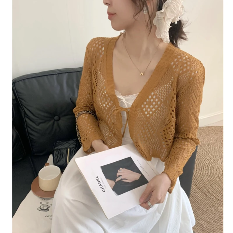 Sheer Pointelle Knit Crop Card – обзор и цена Summer Clothing Teens