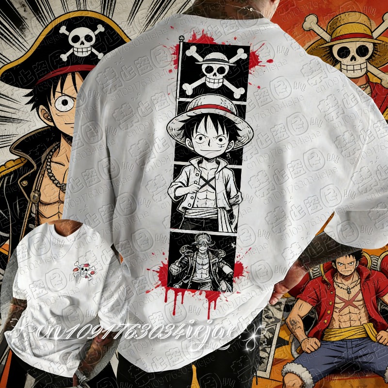 2026 One Piece Men's Cotton T- – обзор и цена Summer Clothing Good Quality
